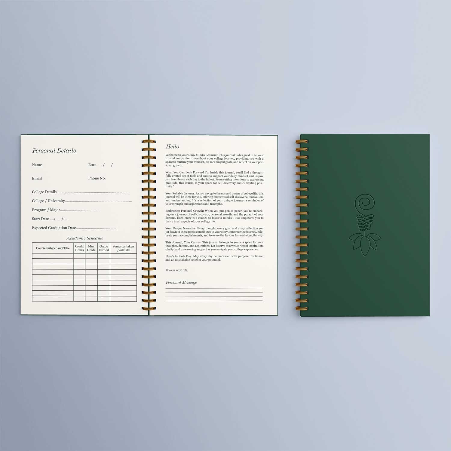 Student Daily Mindset Journal in USA-PreOrder Journal MAISON&GRACE PUBLISHING