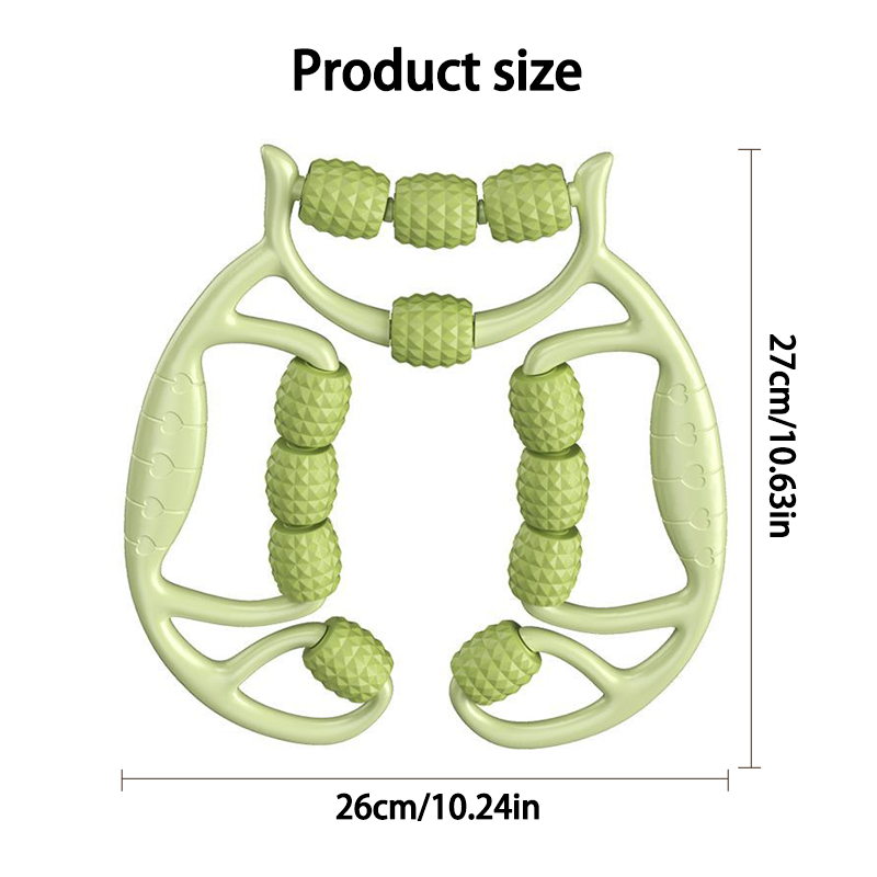 Leg-Sculpting Massager Roller — 7-Wheel Anti-Cellulite Tool for Thighs, Calves & Arms