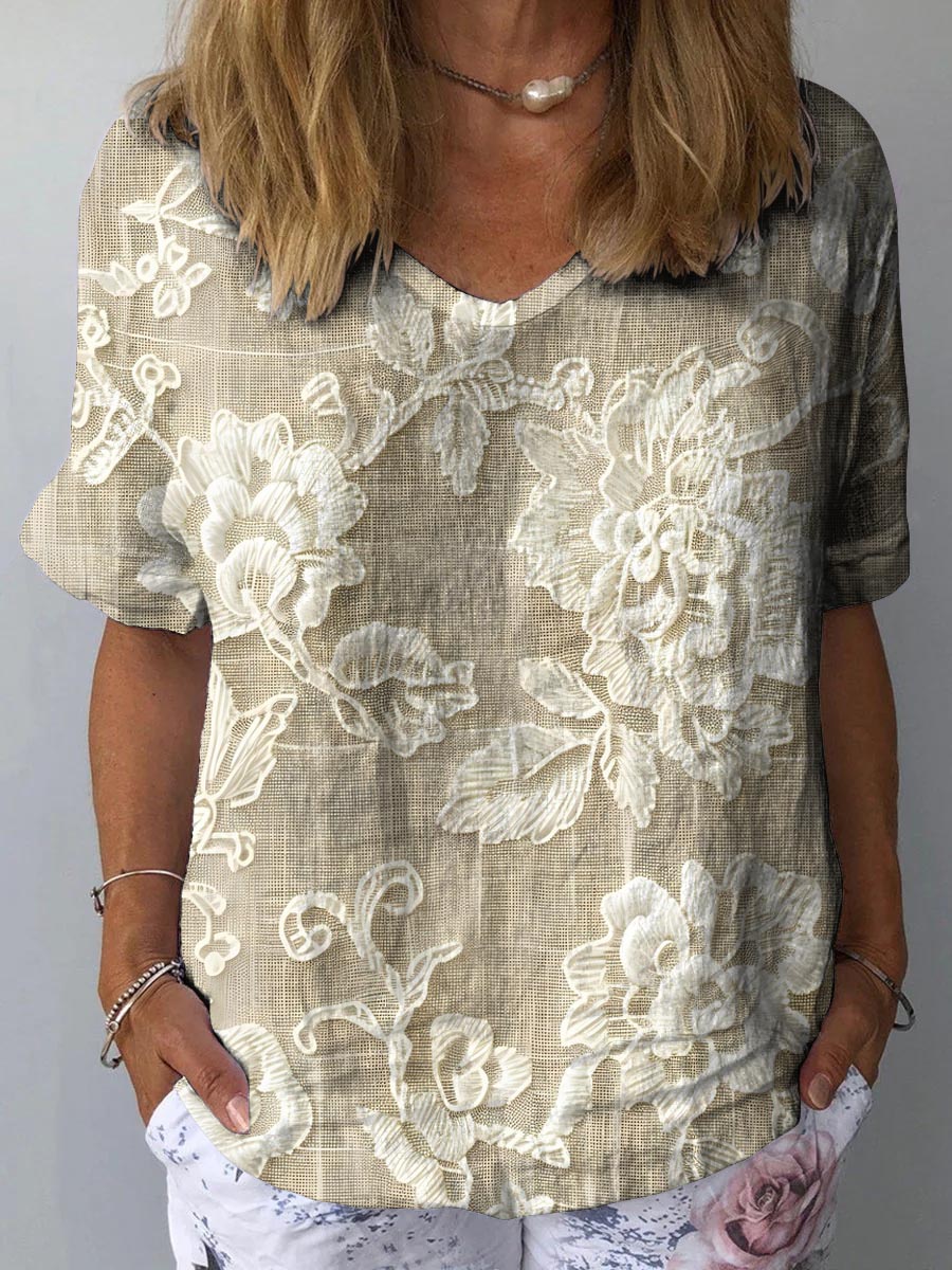 Refined Romance Floral Blouse for Effortless Elegance
