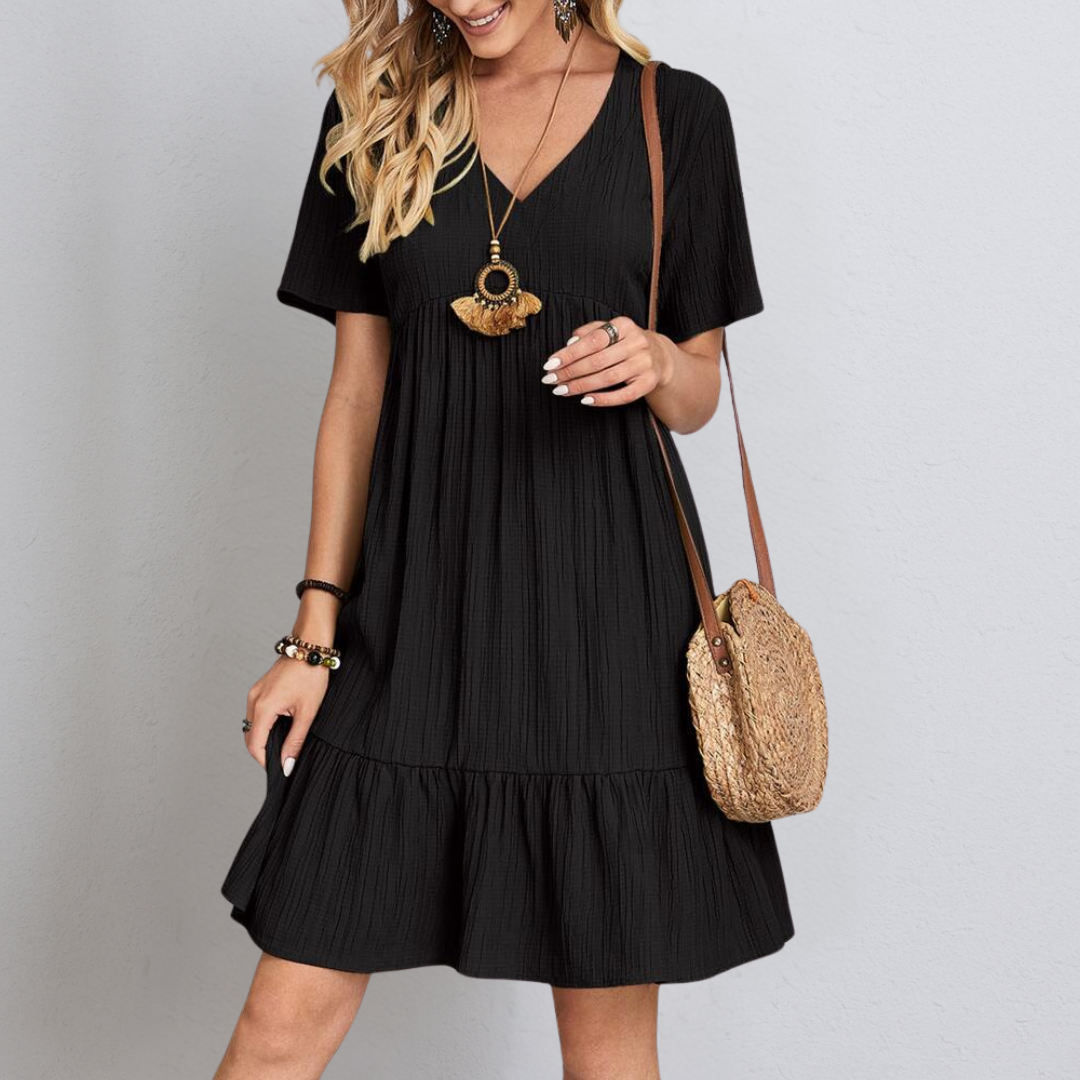 Elegant Dress with Flattering Belly Coverage for Women
