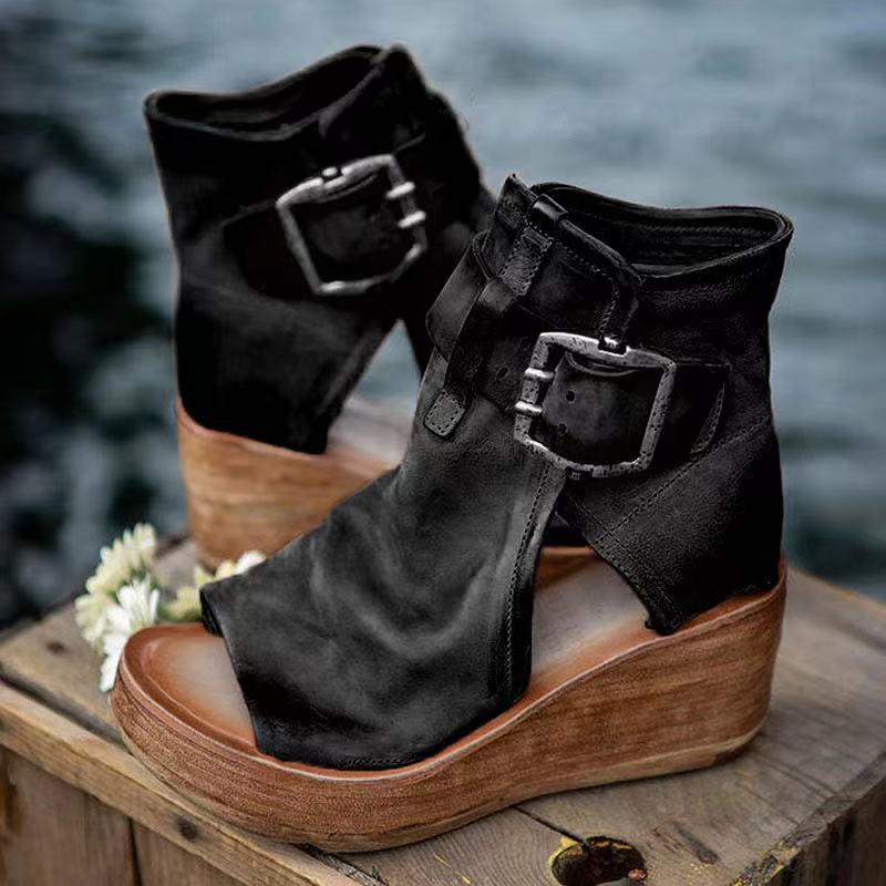 Elana – Stylish Orthopedic Boho Wedge Sandals