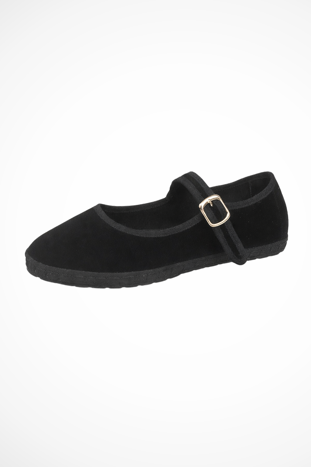 Round Toe Buckle Strap Mary Jane Ballet Flats for Women