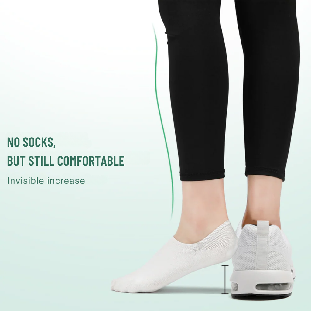 White Orthopedic Walking Sneakers with Arch Support for Women