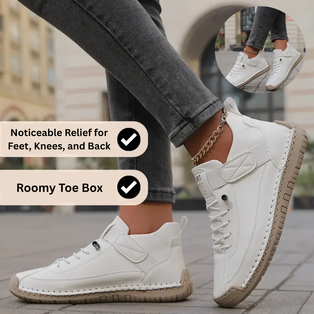 Orthopedic Slip-On Sneakers with Arch Support for All-Day Comfort