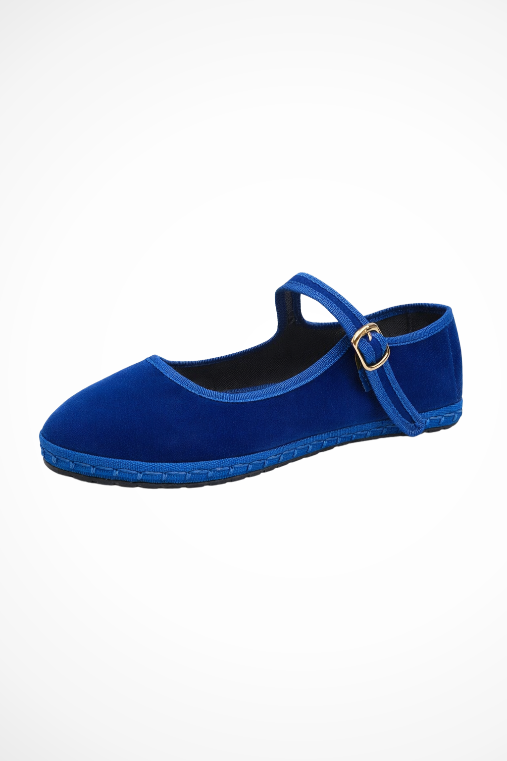 Round Toe Buckle Strap Mary Jane Ballet Flats for Women