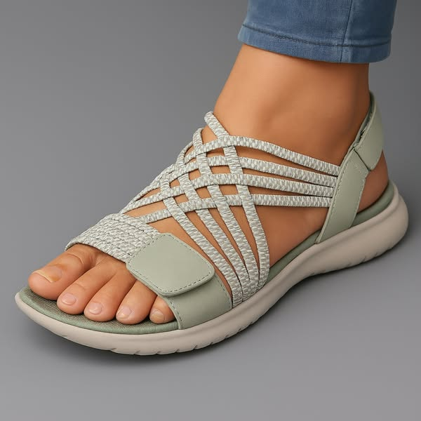Sanarita Lightweight Comfortable Sandals - Supportive Strappy Sandals for Daily Wear and Long Walks
