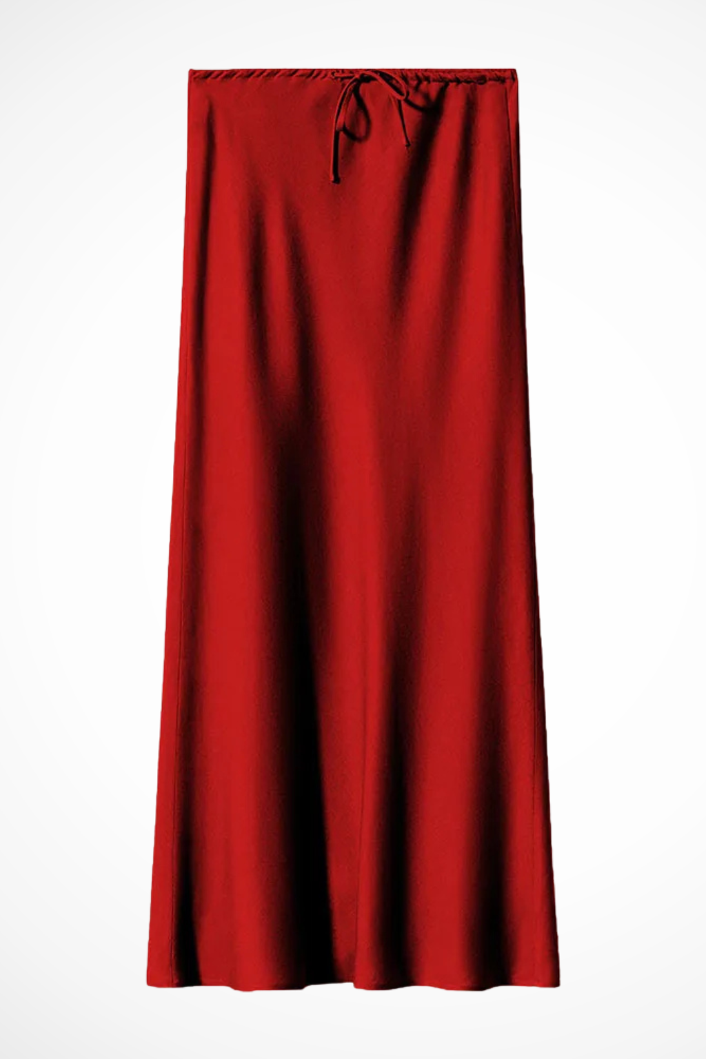 High Waist Satin Maxi Skirt with Tiered Panels – Elegant Fit