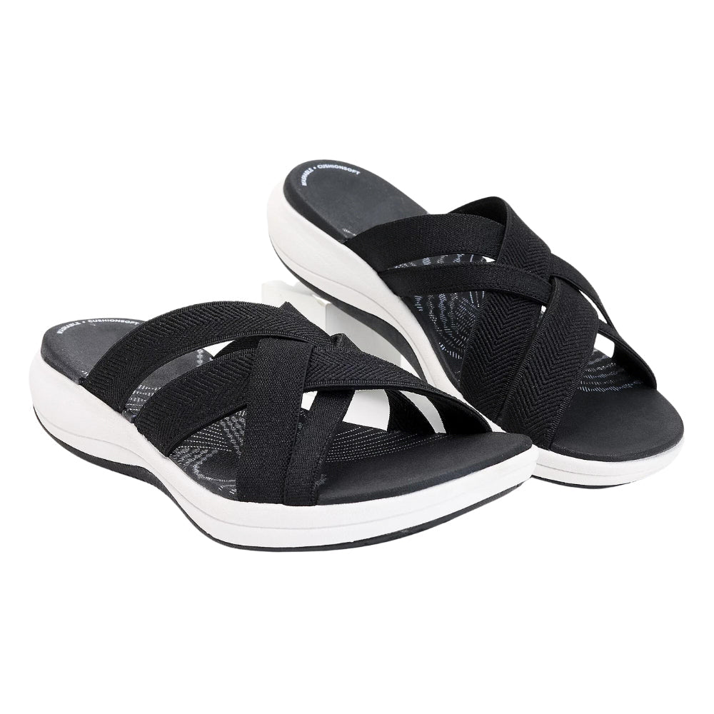 Alera Cross Strap Comfort Sandals with Arch Support