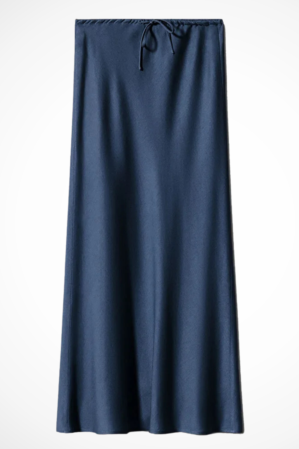 High Waist Satin Maxi Skirt with Tiered Panels – Elegant Fit