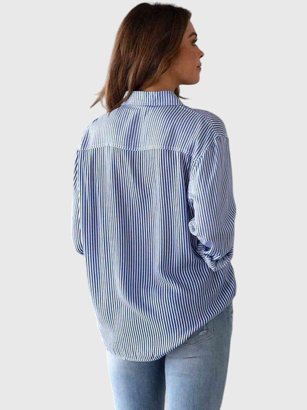 Ariana Collared Striped Shirt for Effortless Elegance