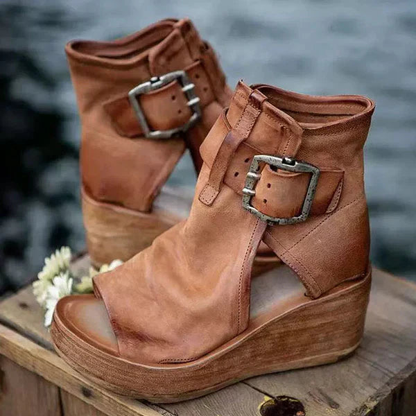 Elana – Stylish Orthopedic Boho Wedge Sandals