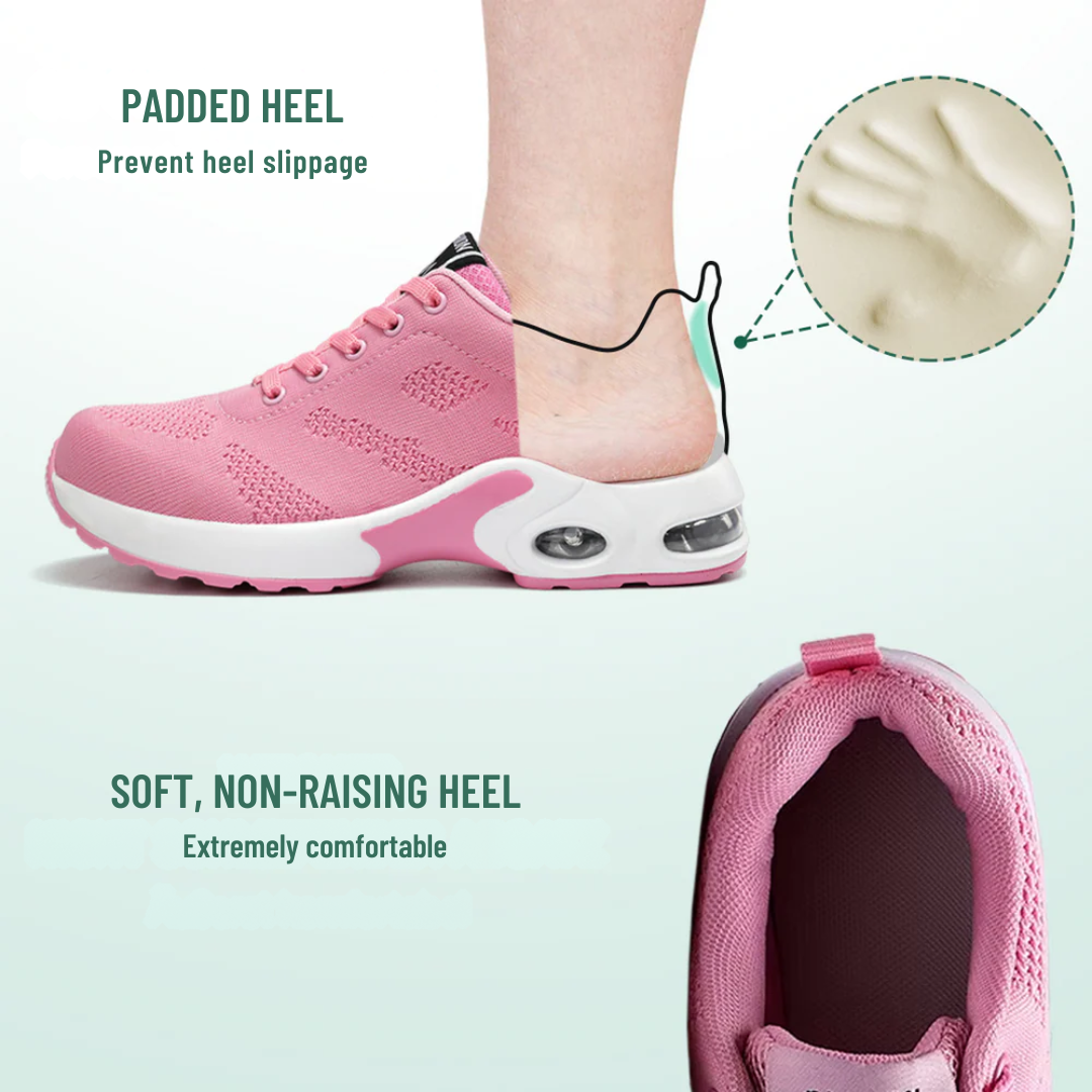 Pink Orthopedic Walking Sneakers with Arch Support for Women