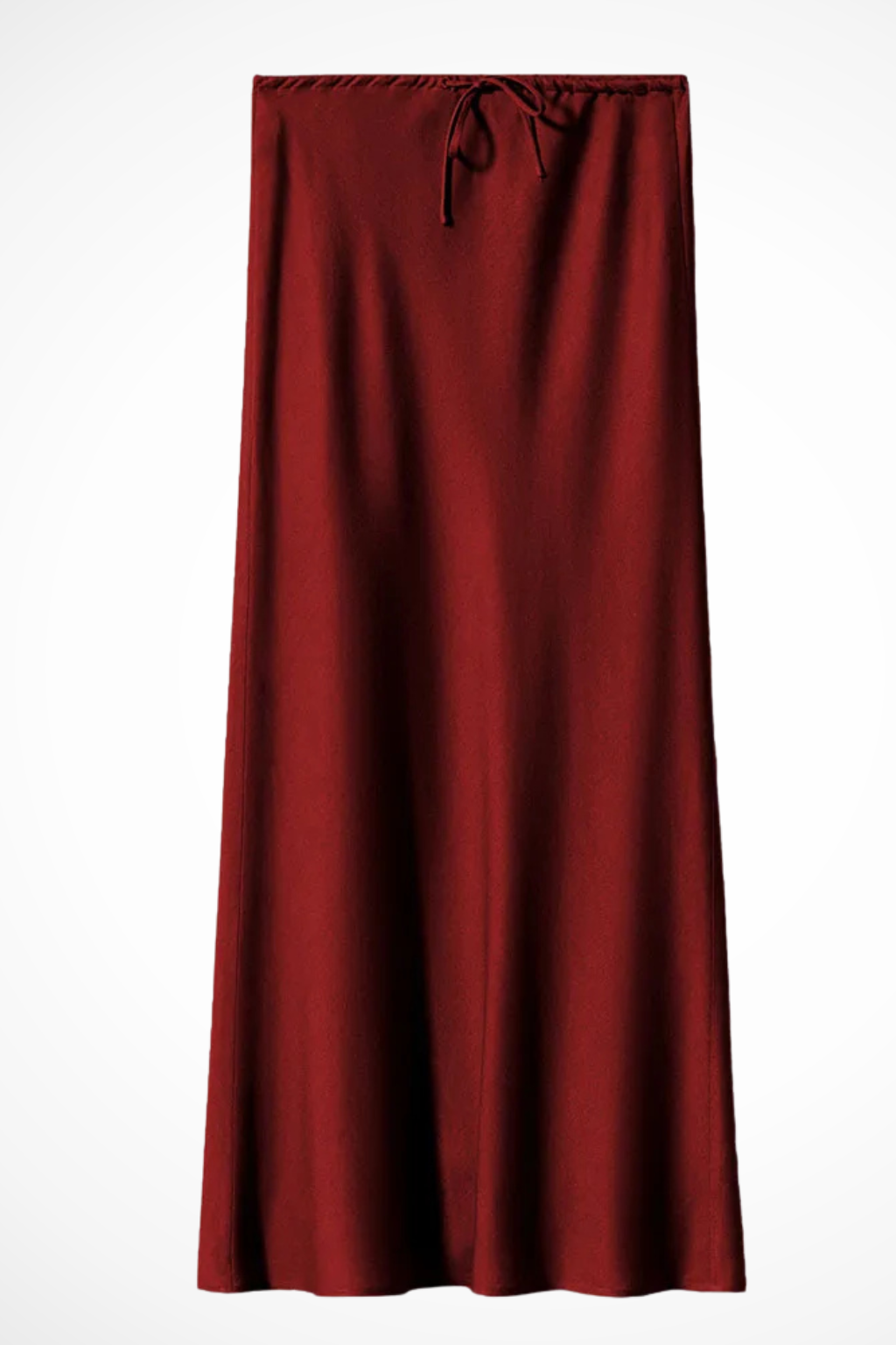 High Waist Satin Maxi Skirt with Tiered Panels – Elegant Fit