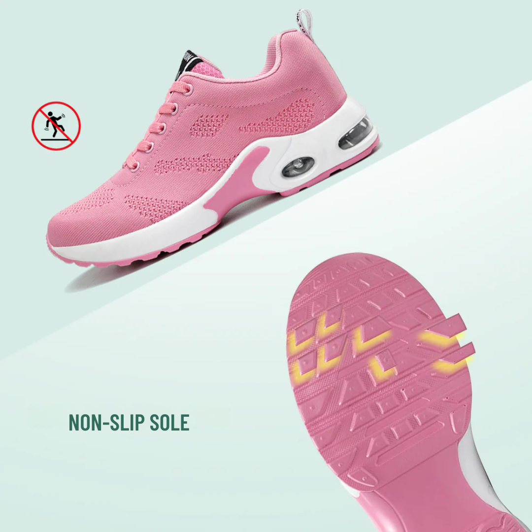 Pink Orthopedic Walking Sneakers with Arch Support for Women