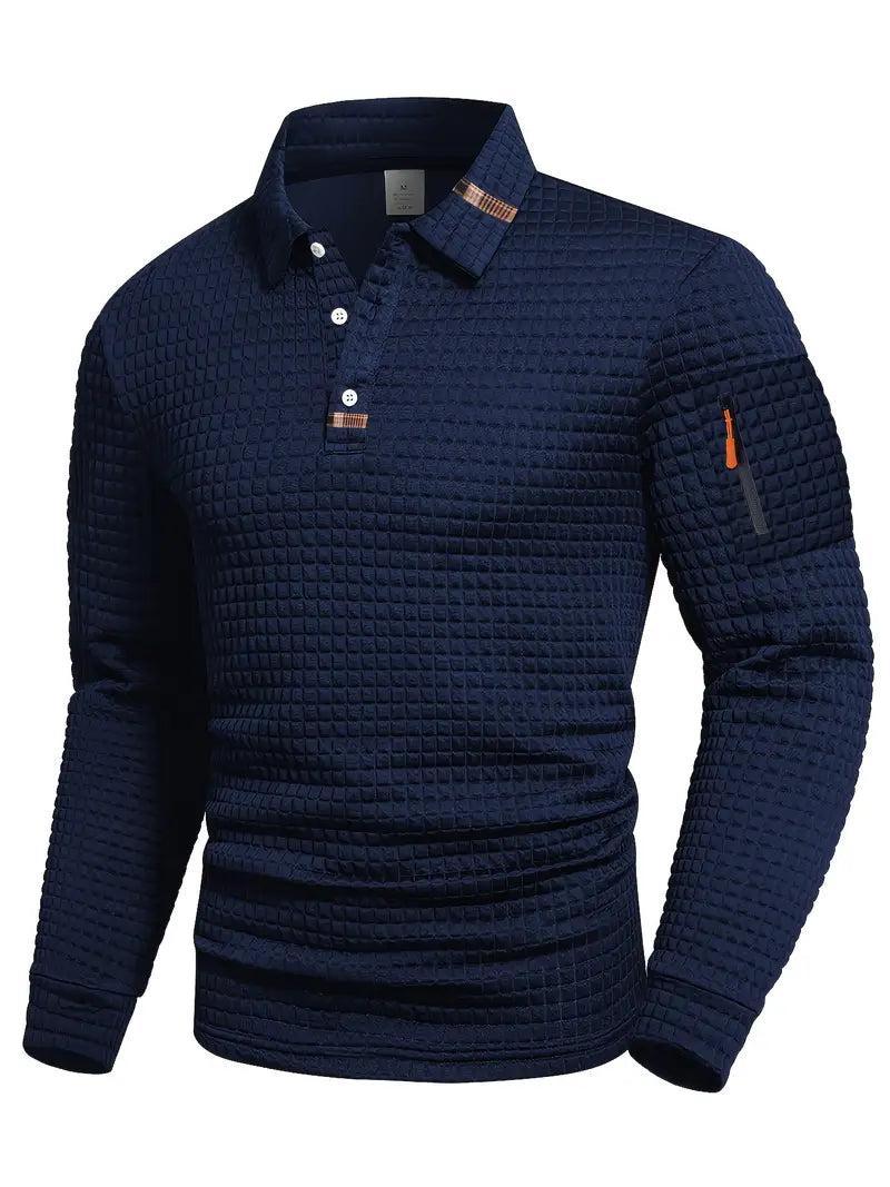 Adriel Polo Shirt with Zip Sleeve Pocket