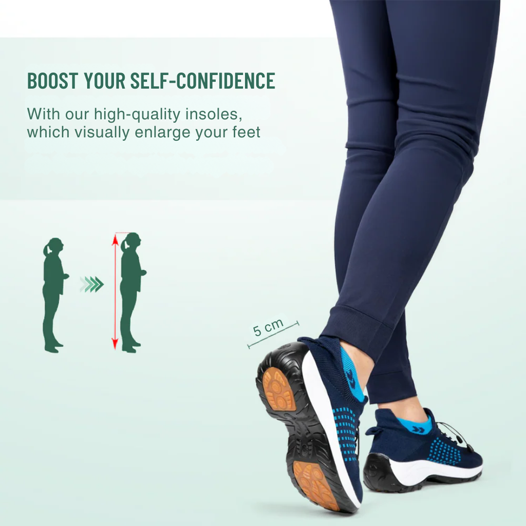 Navy Blue Orthopedic Walking Shoes for All-Day Comfort and Style