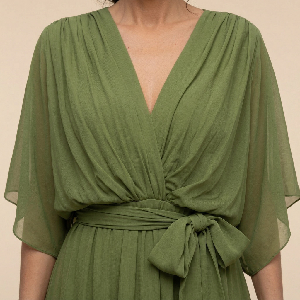 Elegant V-Neck Maxi Dress for Special Occasions