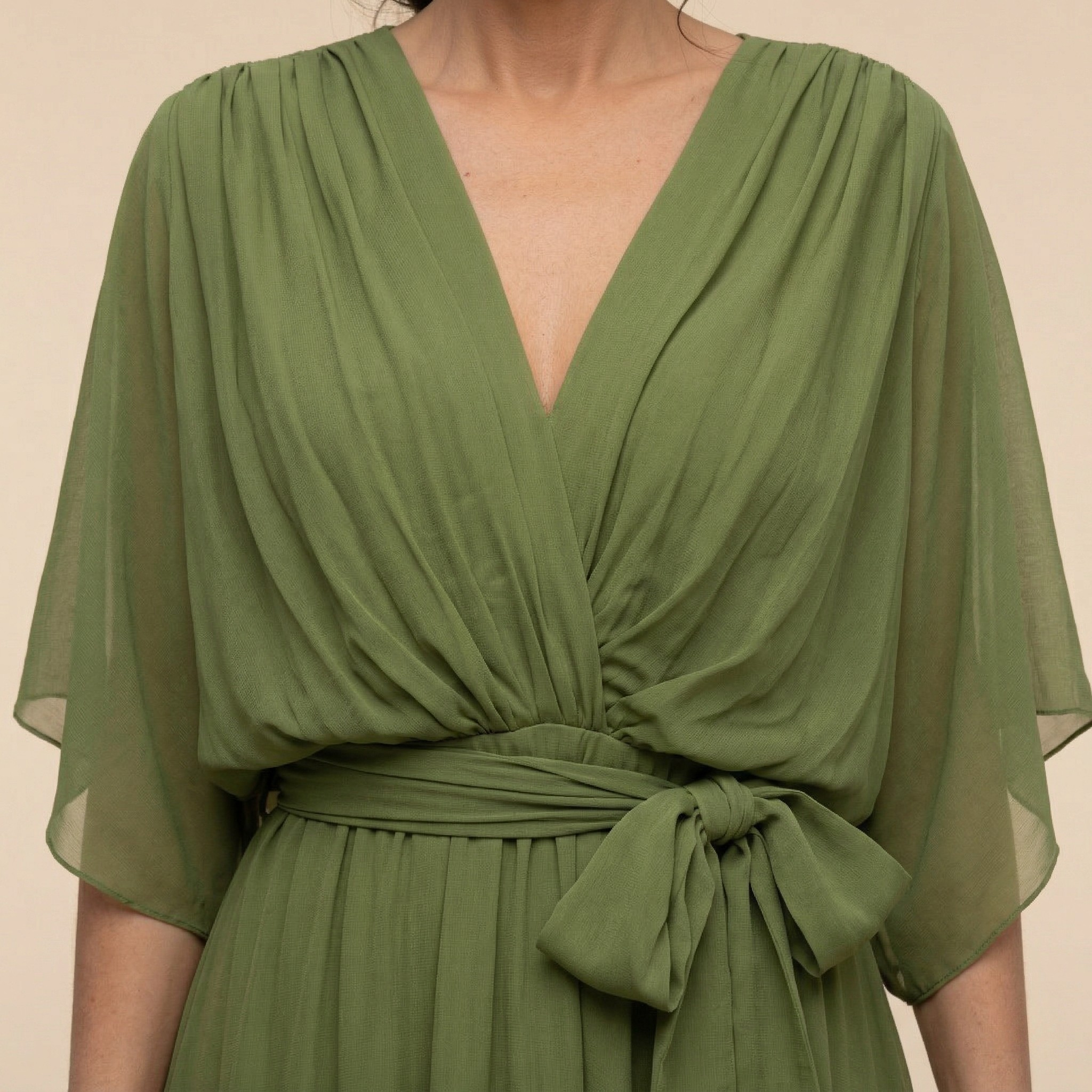 Elegant V-Neck Maxi Dress for Special Occasions