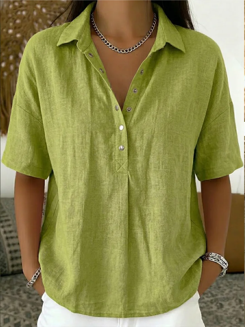 Casual Collared Button-Up Shirt for Effortless Everyday Style