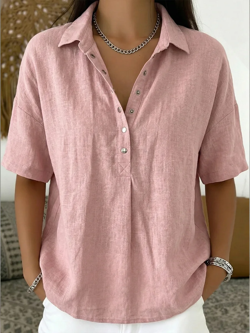 Casual Collared Button-Up Shirt for Effortless Everyday Style
