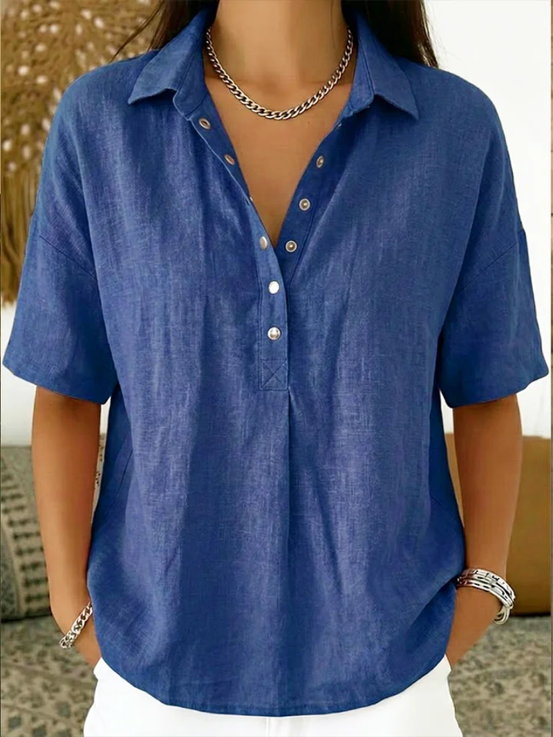 Casual Collared Button-Up Shirt for Effortless Everyday Style