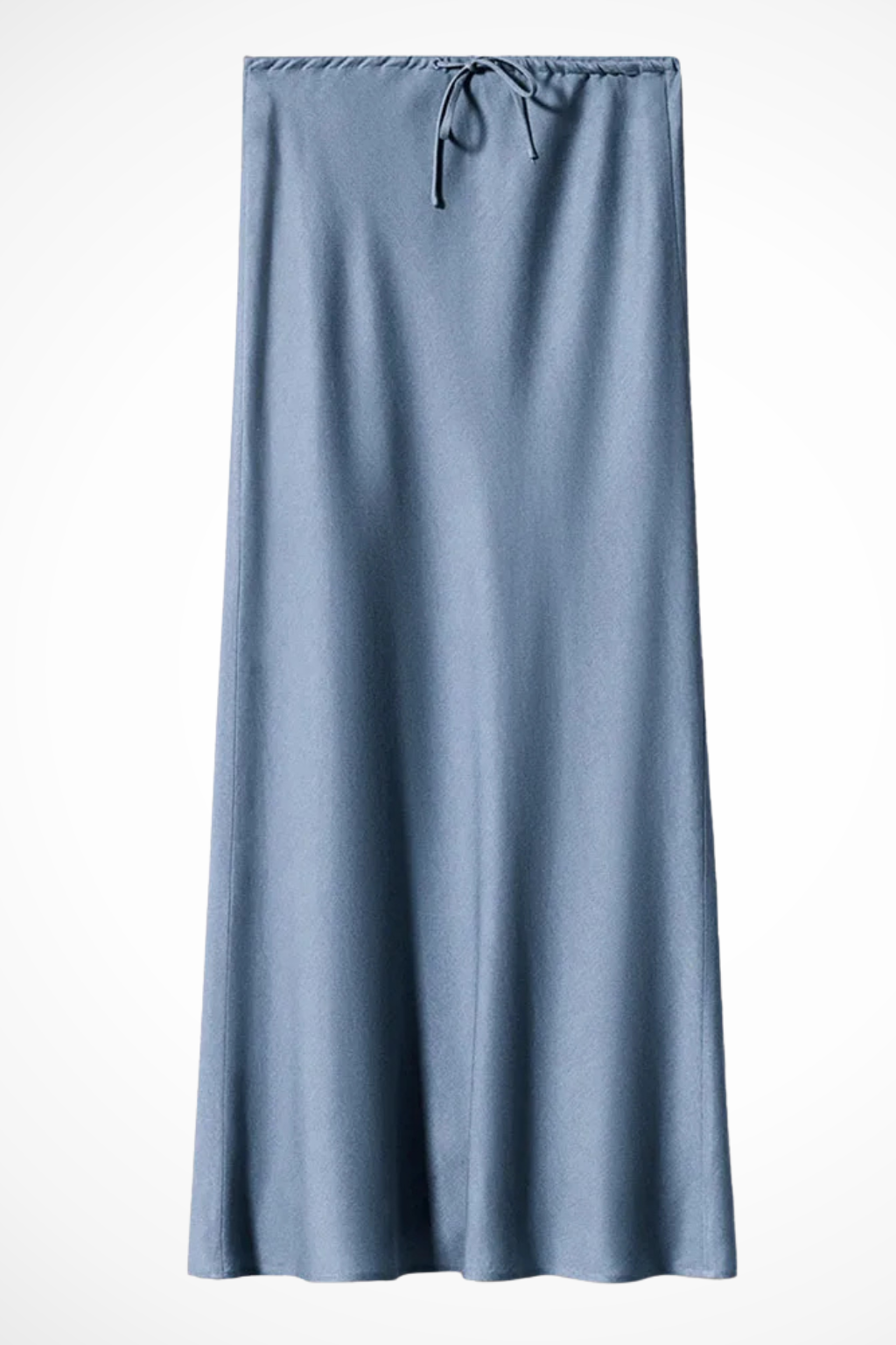 High Waist Satin Maxi Skirt with Tiered Panels – Elegant Fit
