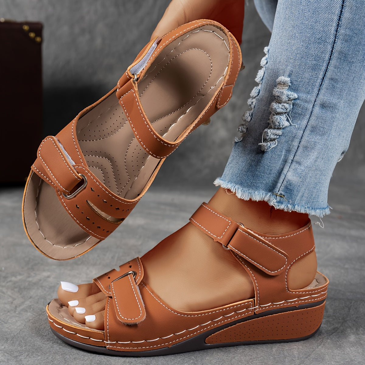 Ariya Orthopedic Comfort Flex Sandals by Olivia and Parker Los Angeles