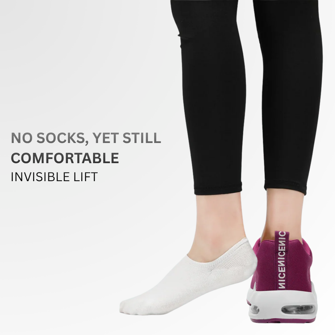 Purple Orthopedic Walking Sneakers for All-Day Comfort
