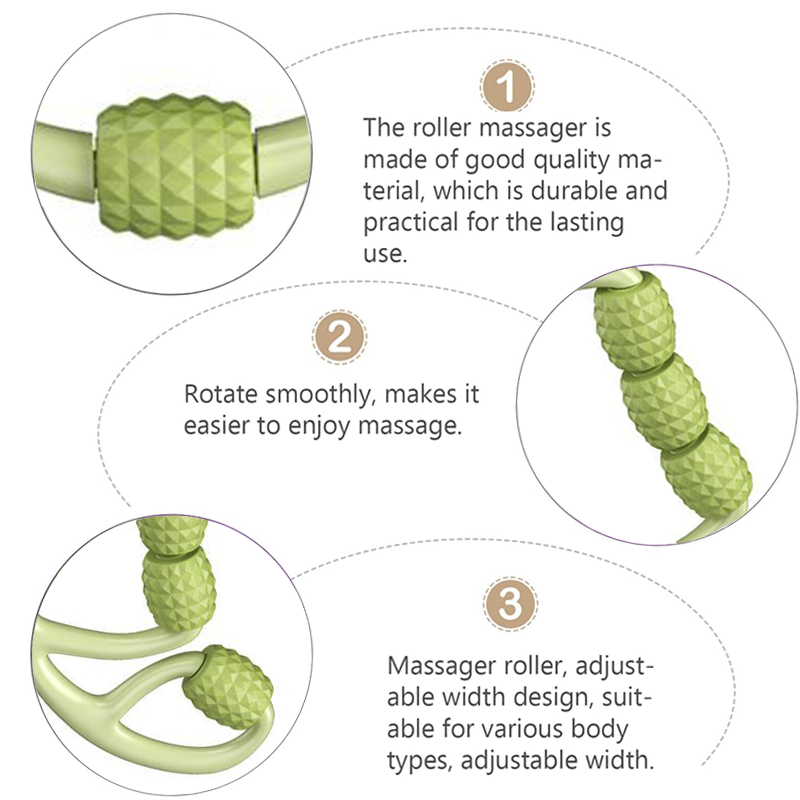 Leg-Sculpting Massager Roller — 7-Wheel Anti-Cellulite Tool for Thighs, Calves & Arms