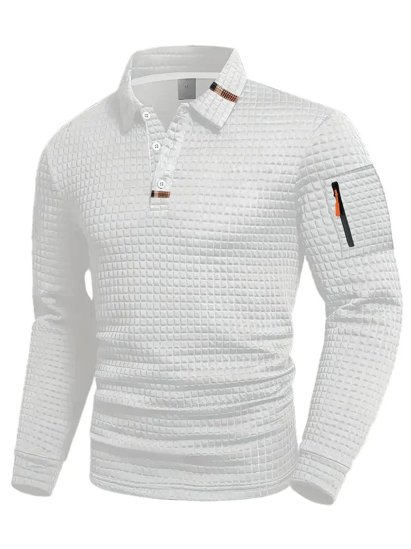 Adriel Polo Shirt with Zip Sleeve Pocket