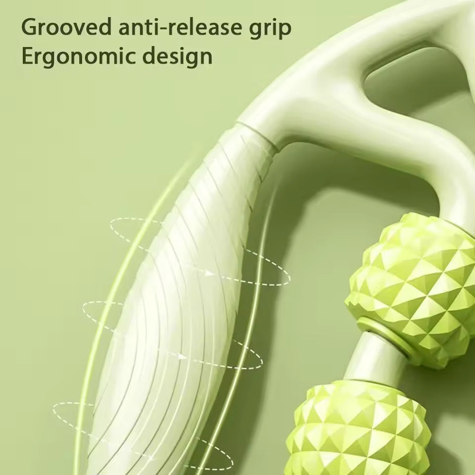 Leg-Sculpting Massager Roller — 7-Wheel Anti-Cellulite Tool for Thighs, Calves & Arms