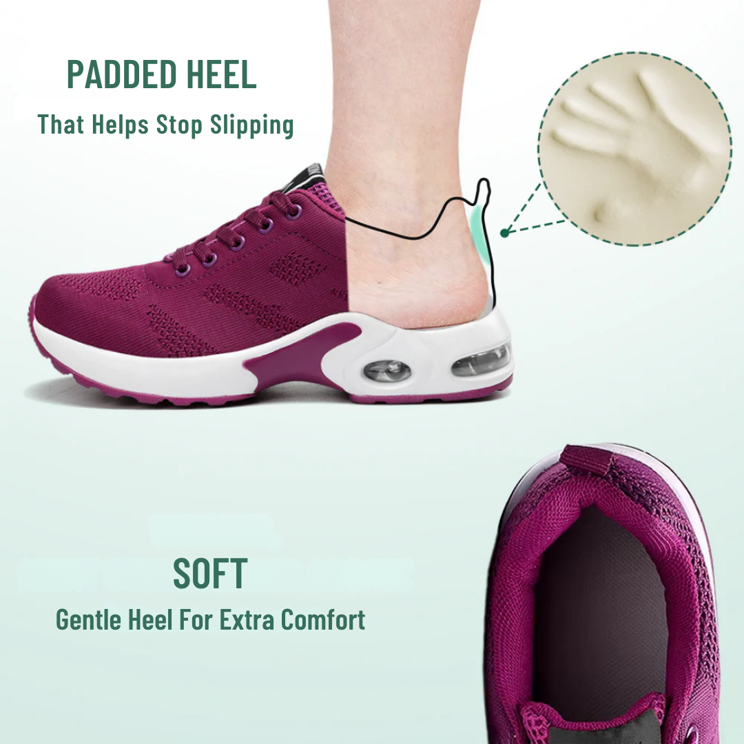 Purple Orthopedic Walking Sneakers for All-Day Comfort