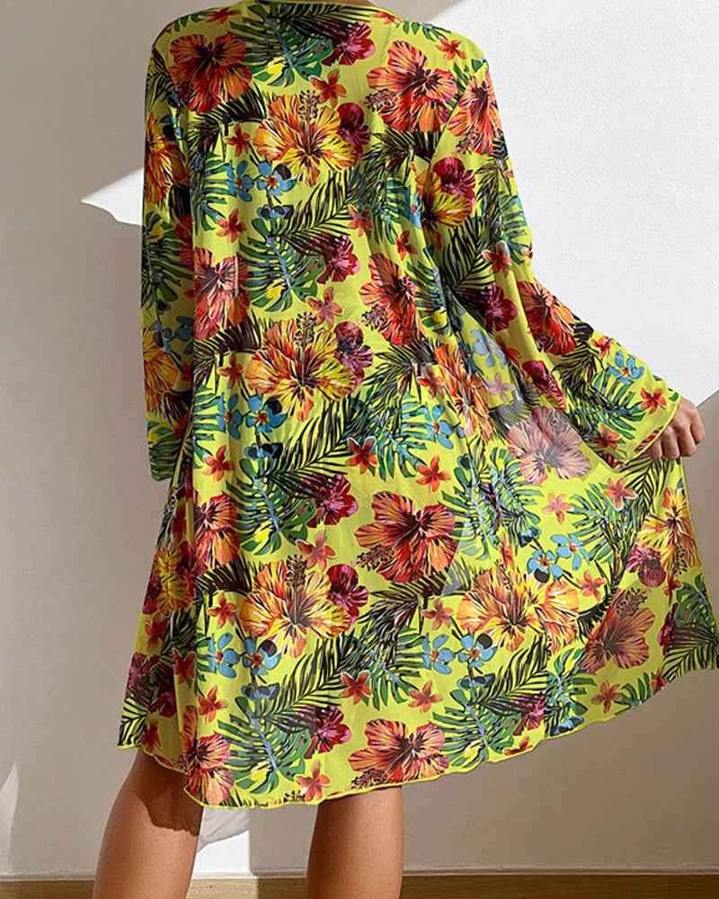 Women's Floral Skirt Bikini