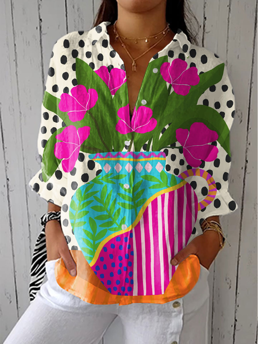 Waverly Blooming Vase Blouse