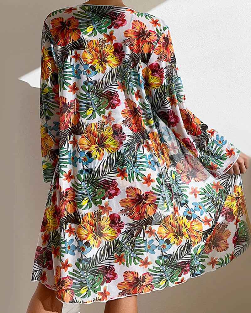 Women's Floral Skirt Bikini