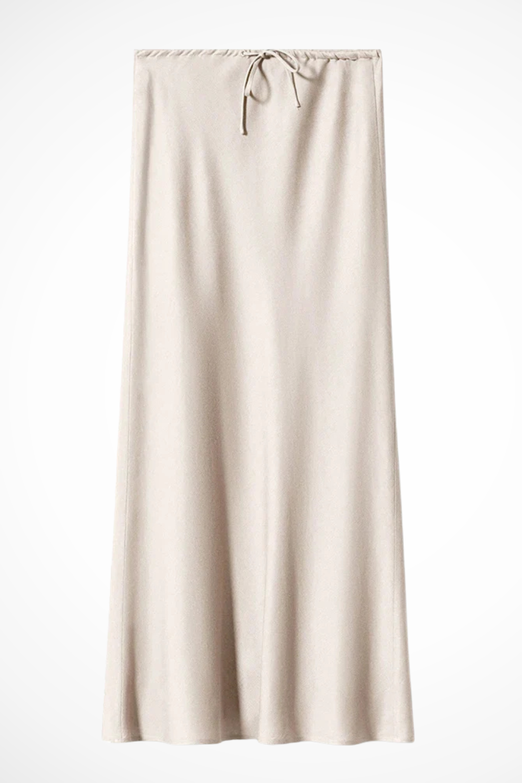 High Waist Satin Maxi Skirt with Tiered Panels – Elegant Fit