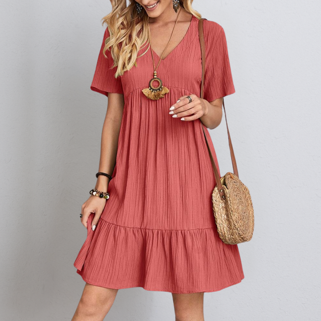 Elegant Dress with Flattering Belly Coverage for Women