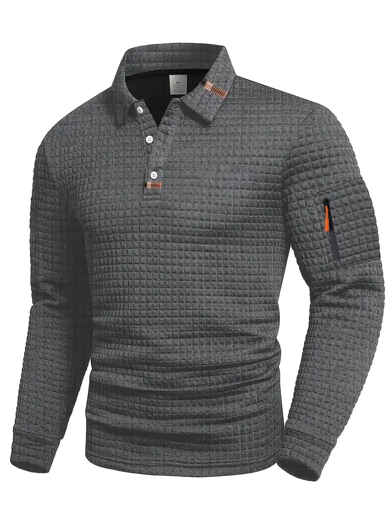 Adriel Polo Shirt with Zip Sleeve Pocket