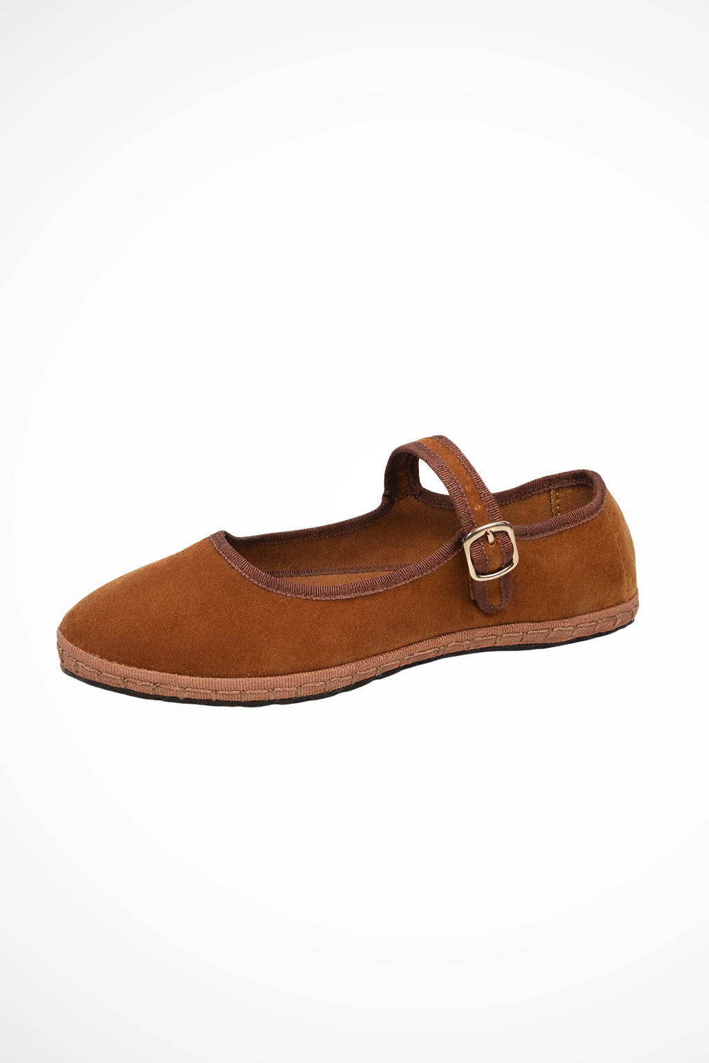 Round Toe Buckle Strap Mary Jane Ballet Flats for Women