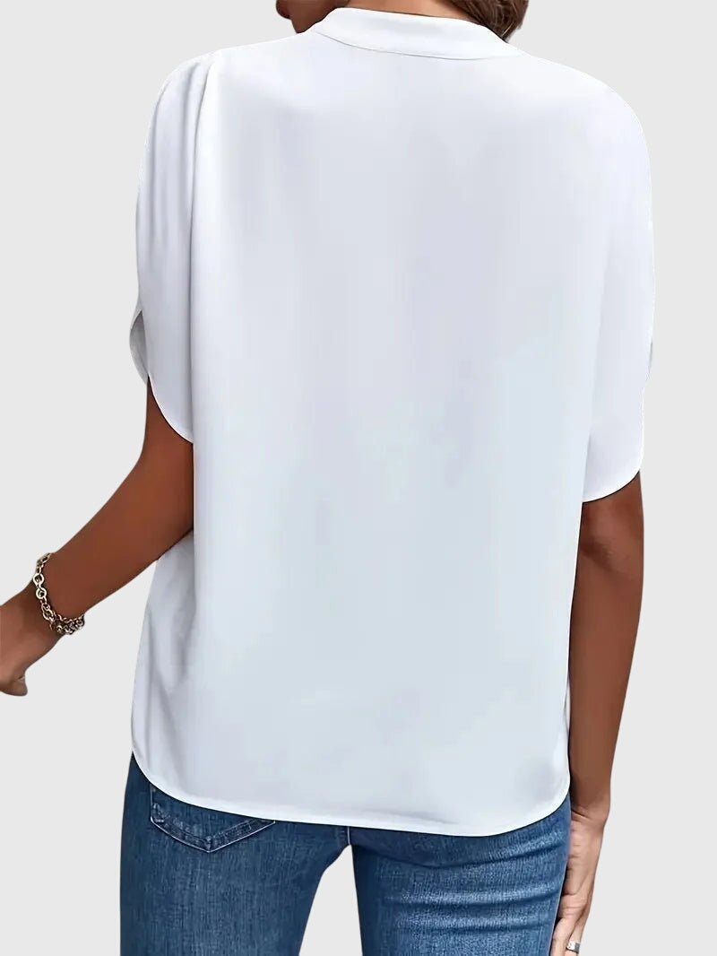 Beatrix V-Neck Shirt: Elegant Comfort for Every Day
