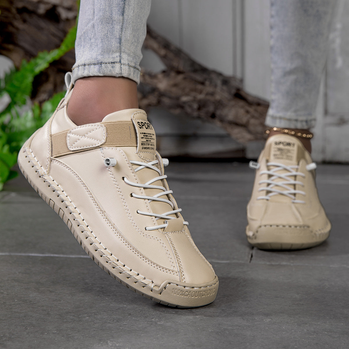 Orthopedic Slip-On Sneakers with Arch Support for All-Day Comfort