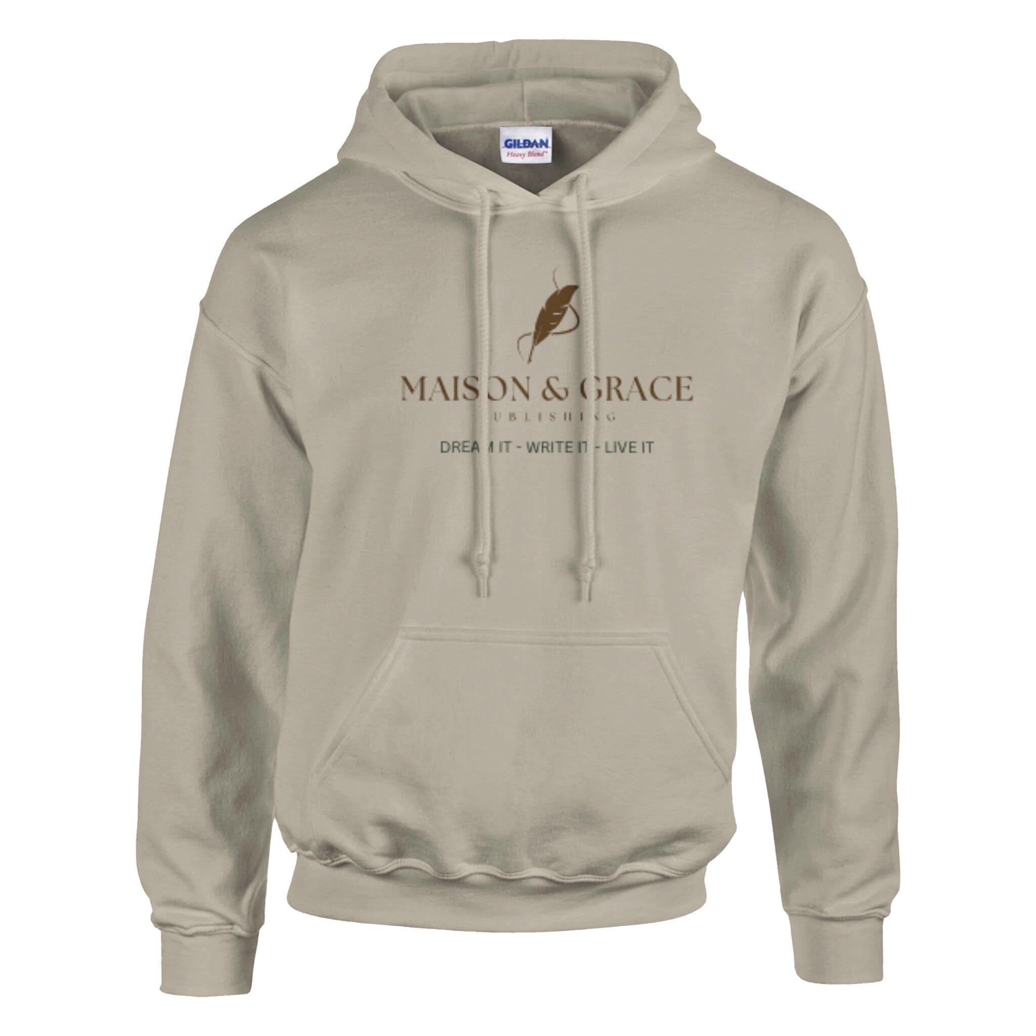 Classic Unisex Pullover Hoodie | Gildan® 18500 Print Material MAISON&GRACE PUBLISHING 3XL Sand 