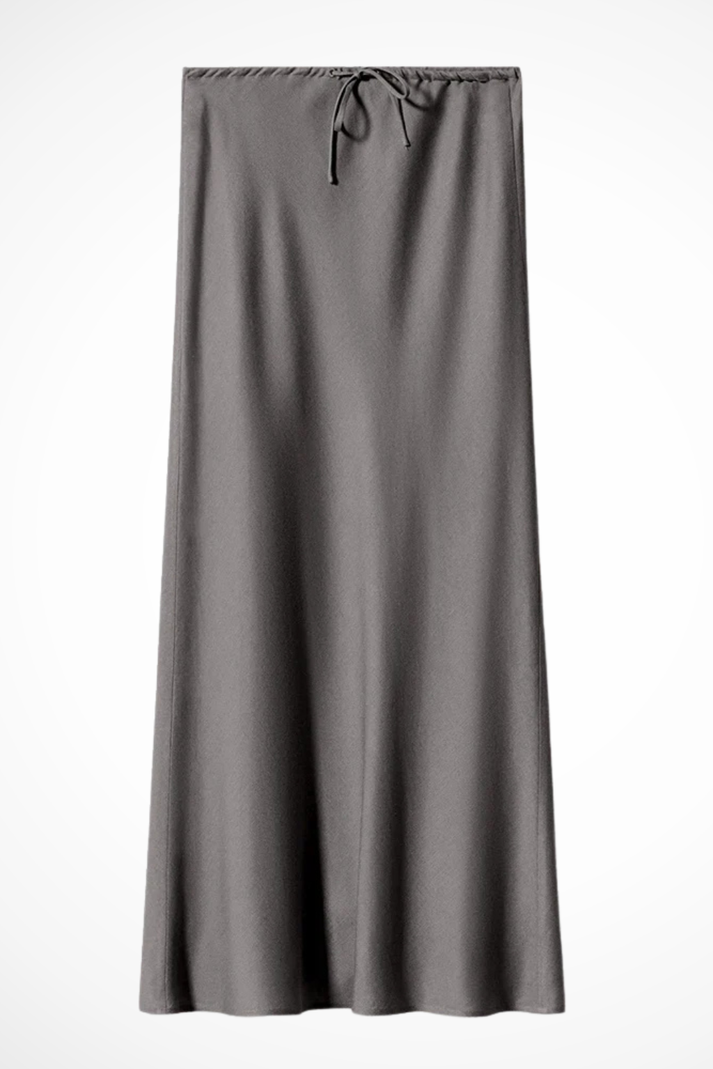 High Waist Satin Maxi Skirt with Tiered Panels – Elegant Fit