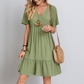 Elegant Dress with Flattering Belly Coverage for Women