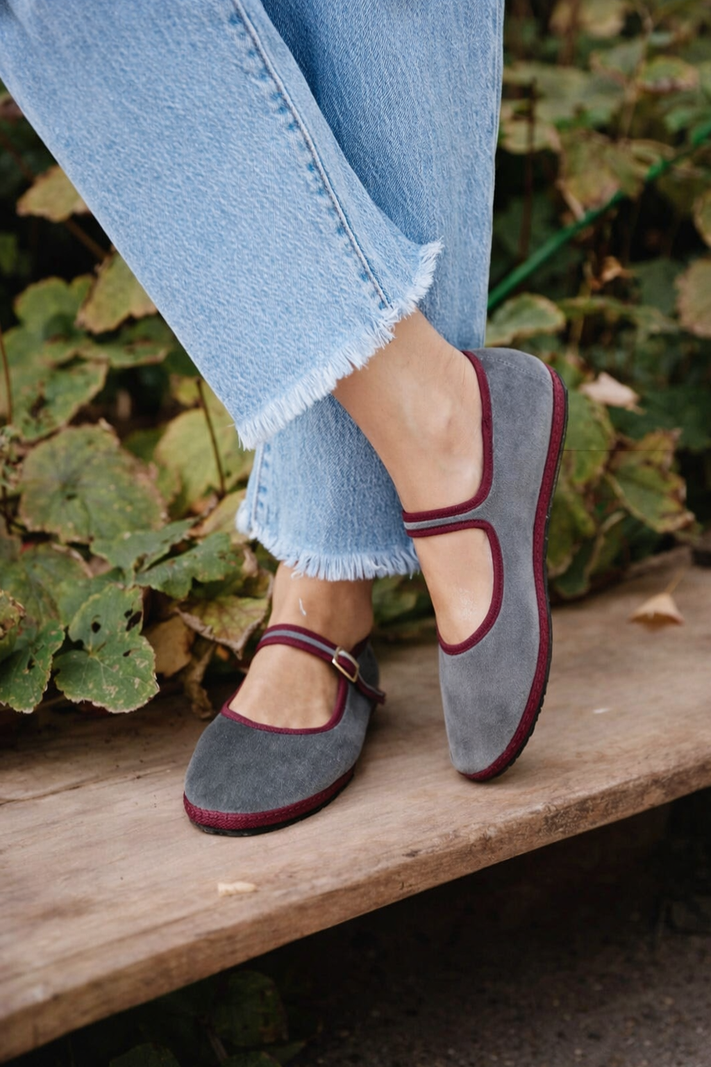 Round Toe Buckle Strap Mary Jane Ballet Flats for Women