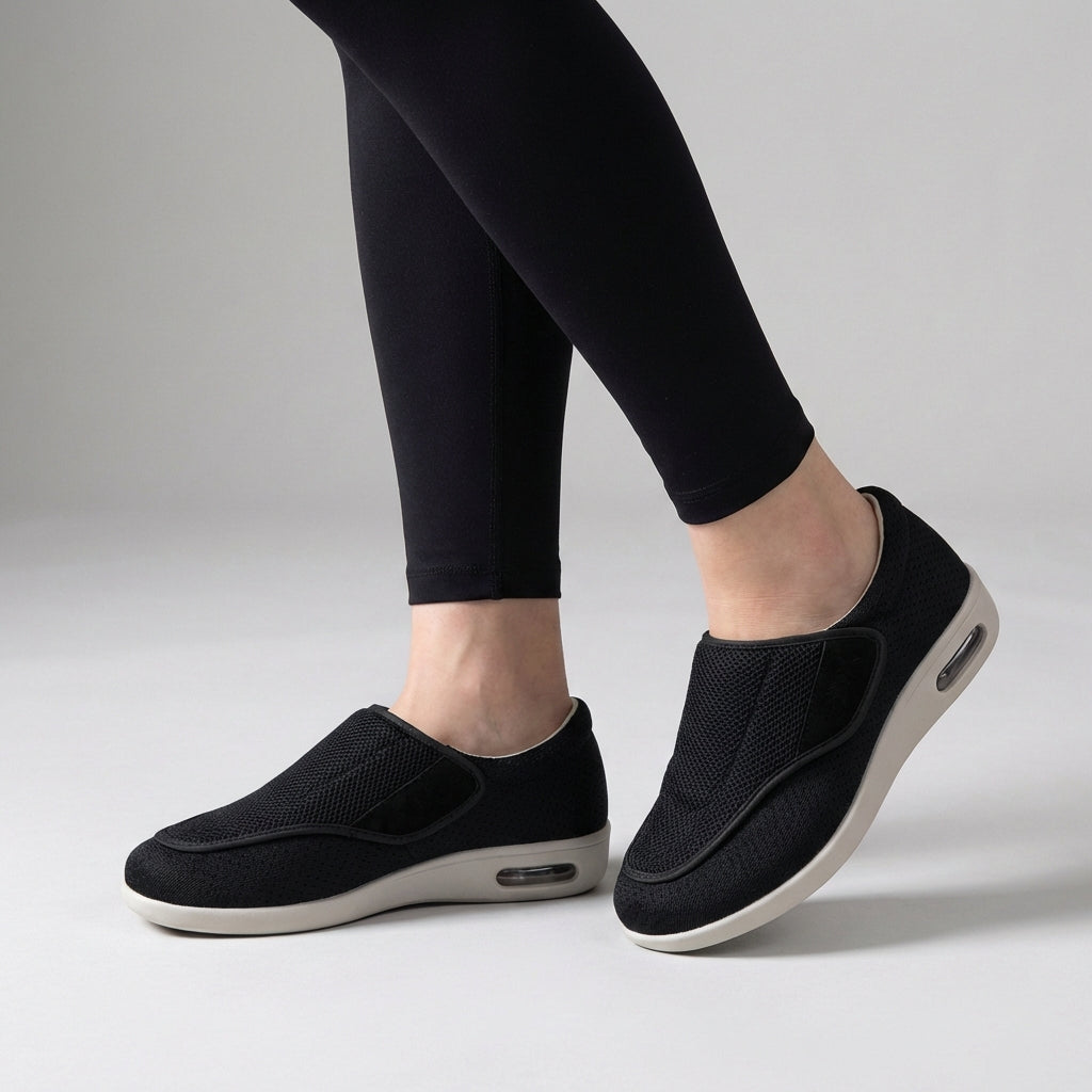 Breathable Slip-On Walking Shoes for Women – Cushioned All-Day Support
