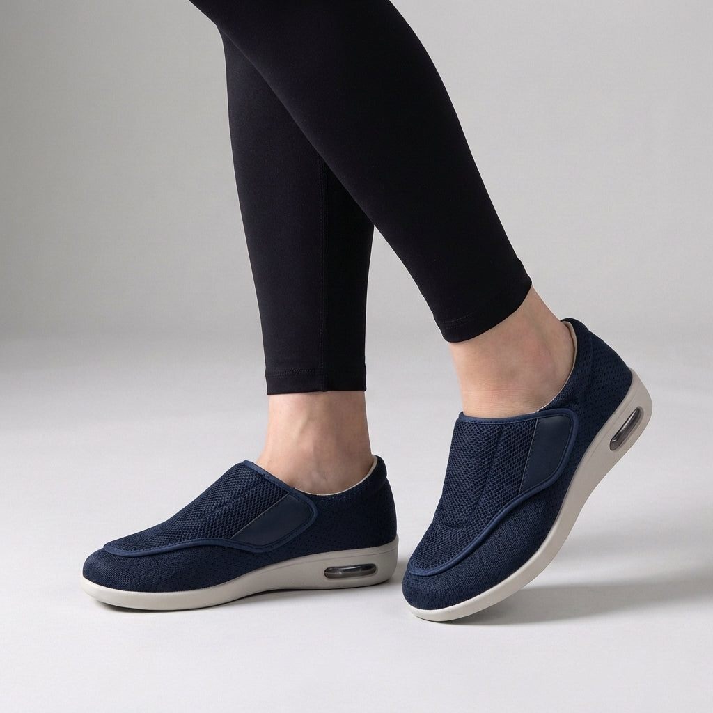 Breathable Slip-On Walking Shoes for Women – Cushioned All-Day Support