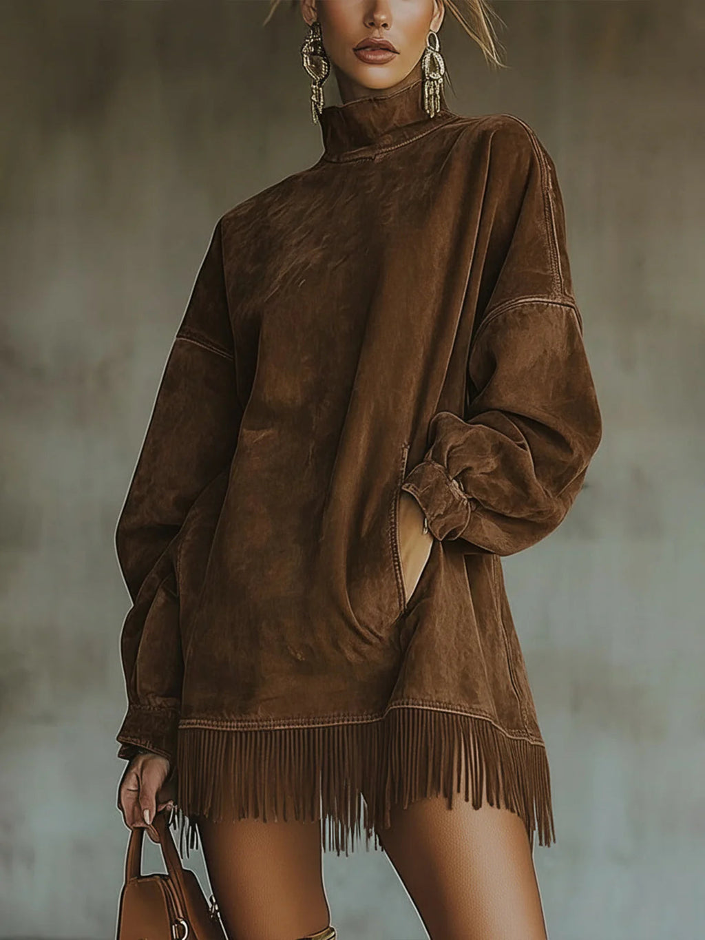 Cozy Fringe Dress: Effortless Elegance for Every Day