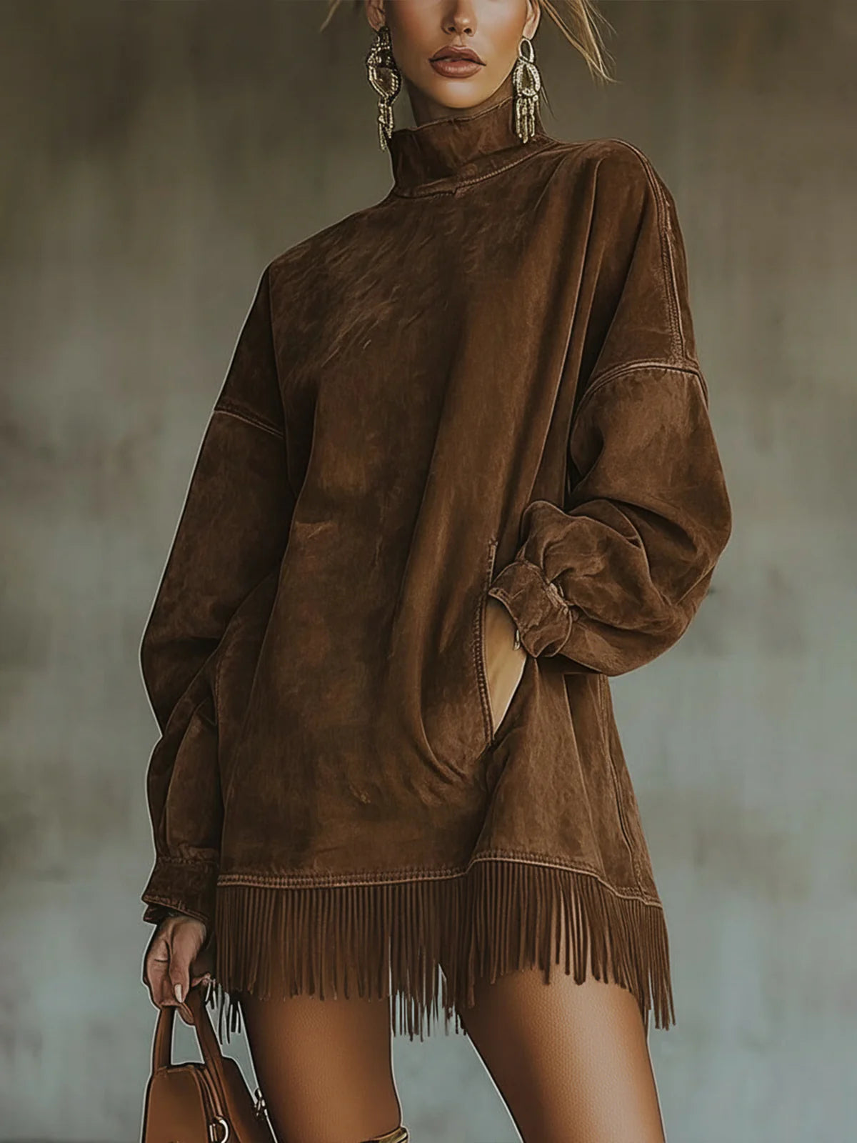 Cozy Fringe Dress: Effortless Elegance for Every Day