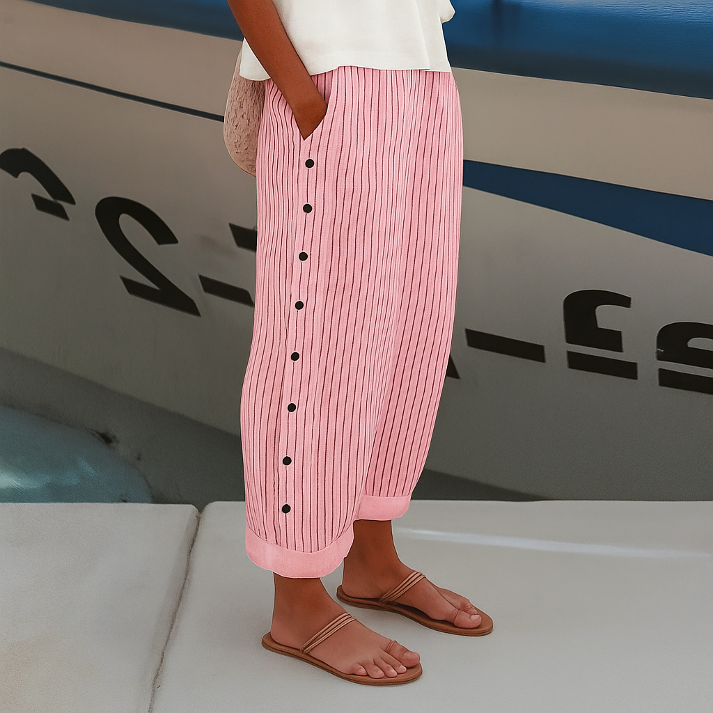 Women's Comfortable Pants with Side Pockets – Barbara